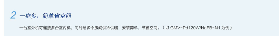 格力FREE系列直流变频多联机组